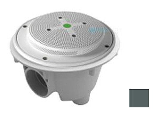 AquaStar 8" Round Hockey Puck Suction Outlet with Sump Bucket (VGB Series) Dark Gray | 8HPSB105