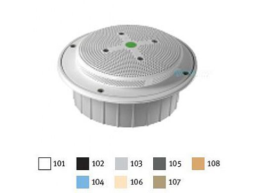 AquaStar 8" Round Hockey Puck Sumpless Suction Outlet Cover with Deep Mud Frame|Sump for Optional Secondary Drain (VGB Series) Blue | 8HP104A