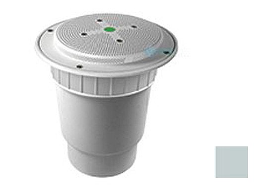 AquaStar 8" Round Hockey Puck Sumpless Suction Outlet Cover with 2 Port Double Deep Sump Bucket with 6" Spigot (VGB Series) Light Gray | 8HP103E