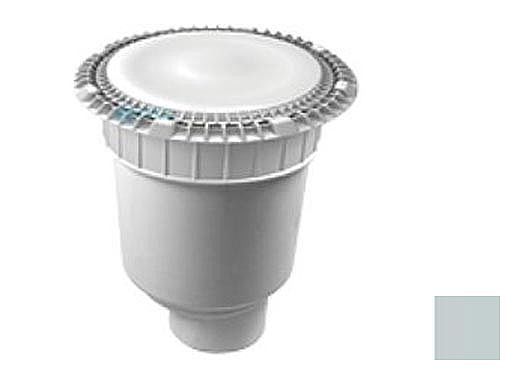 AquaStar 10" Round Suction Outlet Cover with Vented Riser Ring with Double Deep Sump Bucket with 4" Spigot (VGB Series) Light Gray | 10AVWR103C