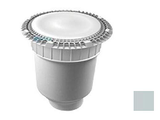 AquaStar 10" Round Suction Outlet Cover with Vented Riser Ring with Double Deep Sump Bucket with 4" Socket (VGB Series) Light Gray | 10AVWR103D
