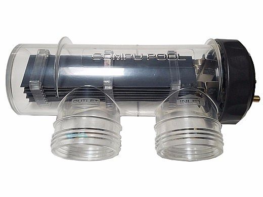 CompuPool OEM Replacement Salt Cell with Housing for CPSC48 | 10-Blade for up to 60,000 Gallons | JD363130E-COMPL