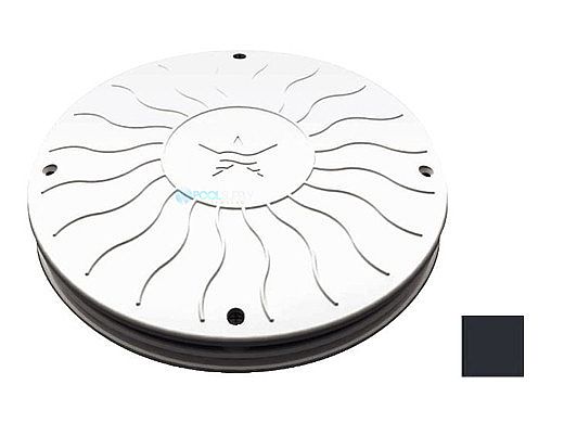 AquaStar 10" Round Debris Catcher Suction Outlet Cover and Mud Frame (VGB Series) | Black | 10LT102