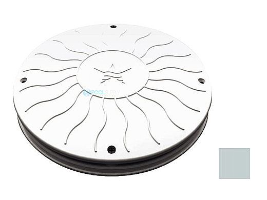 AquaStar 10" Round Debris Catcher Suction Outlet Cover and Mud Frame (VGB Series) | Light Gray | 10LT103