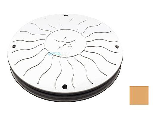 AquaStar 10" Round Debris Catcher Suction Outlet Cover and Mud Frame (VGB Series) | Tan | 10LT108
