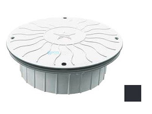 AquaStar 10" Round Debris Catcher Suction Outlet Cover with Double Deep Mud Frame | Sump for Optional Secondary Drain (VGB Series) | Black | 10LT102A