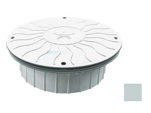 AquaStar 10" Round Debris Catcher Suction Outlet Cover with Double Deep Mud Frame | Sump for Optional Secondary Drain (VGB Series) | Light Gray | 10LT103A