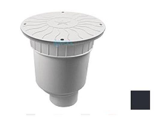 AquaStar 10" Round Debris Catcher Suction Outlet Cover with Double Deep Sump Bucket with 4" Spigot (VGB Series) Black | 10LT102C