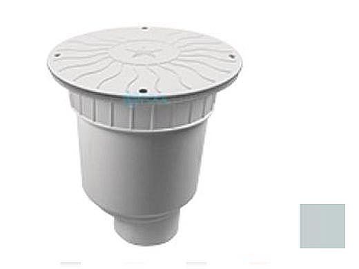 AquaStar 10" Round Debris Catcher Suction Outlet Cover with Double Deep Sump Bucket with 4" Spigot (VGB Series) Light Gray | 10LT103C