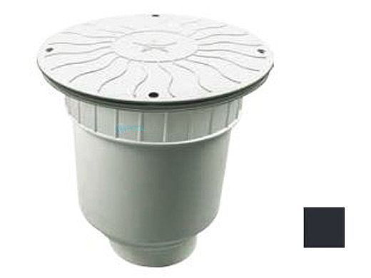 AquaStar 10" Round Debris Catcher Suction Outlet Cover with Double Deep Sump Bucket with 4" Socket (VGB Series) | Black | 10LT102D