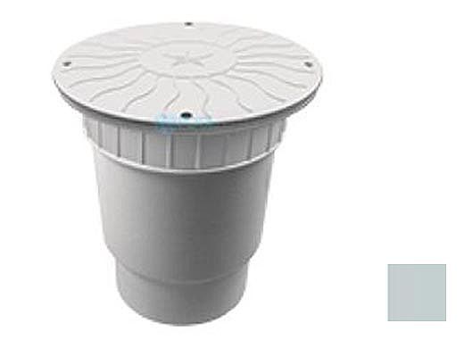 AquaStar 10" Round Debris Catcher Suction Outlet Cover with Double Deep Sump Bucket with 6" Spigot (VGB Series) Light Gray | 10LT103E