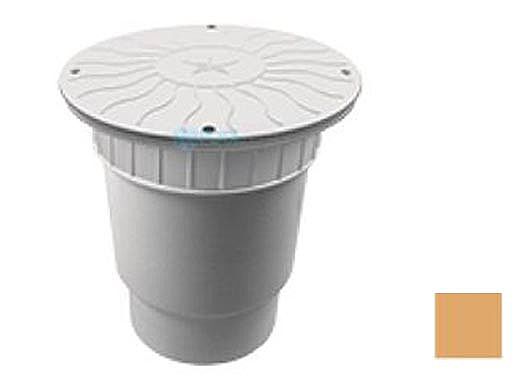 AquaStar 10" Round Debris Catcher Suction Outlet Cover with Double Deep Sump Bucket with 6" Spigot (VGB Series) Tan | 10LT108E