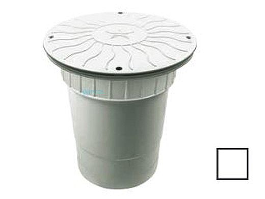 AquaStar 10" Round Debris Catcher Suction Outlet Cover with Double Deep Sump Bucket with 6" Socket  (VGB Series) | White | 10LT101F