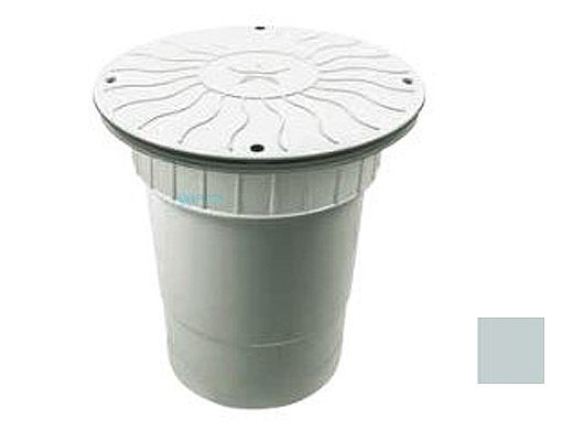 AquaStar 10" Round Debris Catcher Suction Outlet Cover with Double Deep Sump Bucket with 6" Socket (VGB Series) | Light Gray | 10LT103F