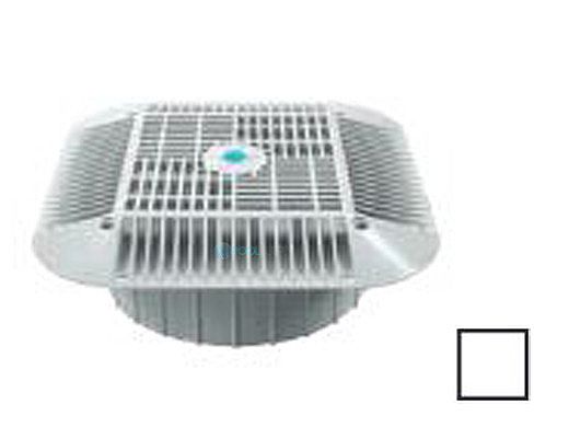 AquaStar 14" Square Grate with Double Deep Mud Frame/Sump for Optional Secondary Drain (VGB Series) | White | 914101A