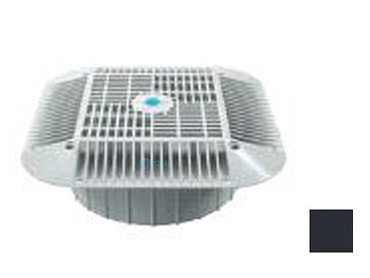 AquaStar 14" Square Grate with Double Deep Mud Frame/Sump for Optional Secondary Drain (VGB Series) | Black | 914102A