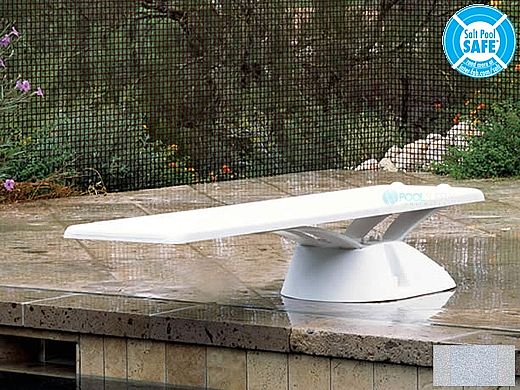 Inter-Fab Edge Base with Edge AquaBoard Board Complete | 8' Gray with Gray Top Tread and Gray Base | EDGE8-9-KIT