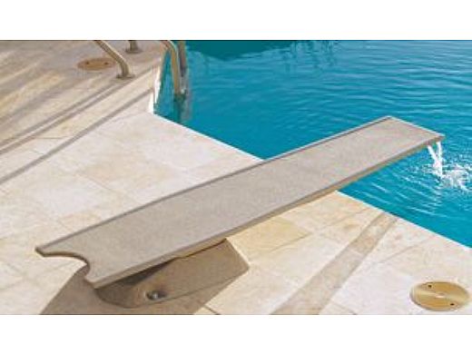 Inter-Fab T7 Complete Diving System 7' with Waterfall and Fiber Optic Lighting System  | Cappuccino | T7-NWFIBER-57-C