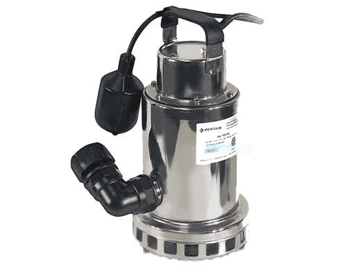 Pentair Stainless Steel Submersible Pool Service Pump | .75HP 115V 15' Power Cord | PCD-1000