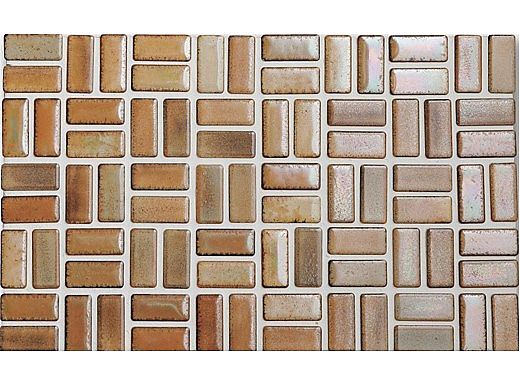 Cepac Tile Serenity Basket Weave Series 0.5x1 Tile | Driftwood | SR3-BW