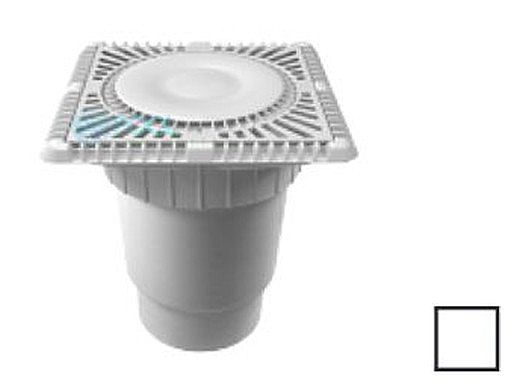AquaStar 9" Grate with Riser Ring with 6" Spigot | SUN9WR101E