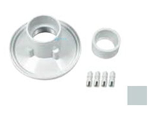 AquaStar Sumpless Bulkhead Fitting with 2" Socket and 1 1/2" Reducer Bushing | Light Gray | RND103