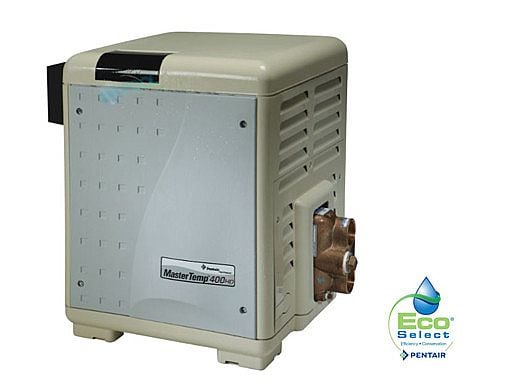 Pentair MasterTemp Low NOx Commercial Swimming Pool Heater - Electronic Ignition - HD Cupro Nickel - Natural Gas - 250K BTU ASME - 461020