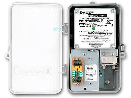 Intermatic Surge Protective Device | 120-240V AC Single (Split) Phase | Single Speed | Metal Box | IG1300-2T-1C3