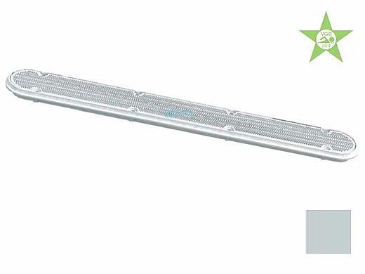 AquaStar 32" Channel Drain Pinhole Anti-Entrapment Suction Outlet Cover with Mud Frame | Light Gray | 32CDPHFR103
