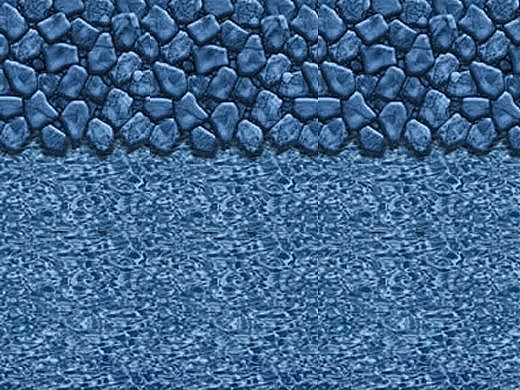 Boulder Swirl 12'X28' Oval Heavy Gauge Overlap Style Liner NL364419 | LI1228BSO25