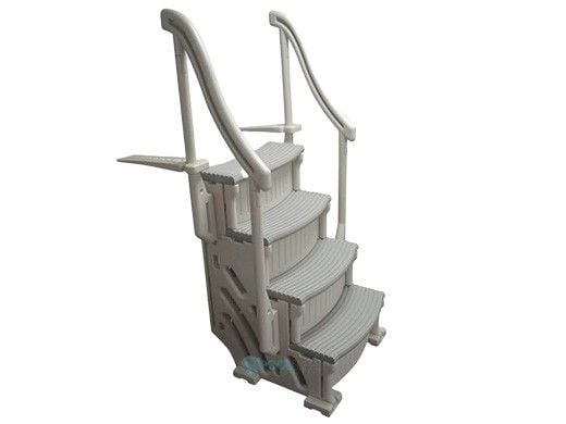 Confer Plastics Confer Curve Above Ground In Pool Step | Warm Gray | CCX-AG