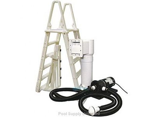 Basic Skimmer Filter Above Ground Pool Equipment Package | Pools up to 27' Round | AG-PB-0001