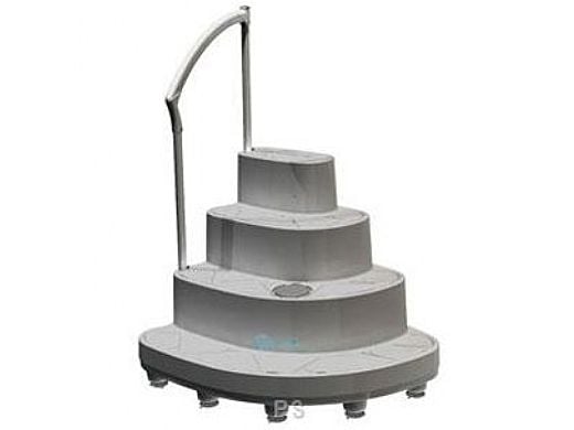 InnovaPlas Wedding Cake III Majestic Above Ground Step with PVC Handrail | W-8000-CS