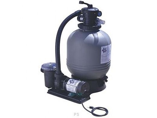Blue Star 19" Sand Filter and Pump System with Valve, Hoses, and Fittings | AG-PE-100005