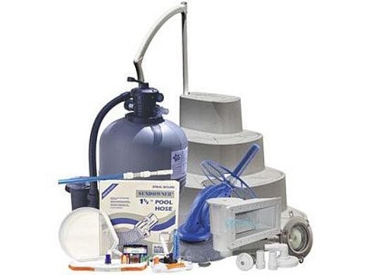 Ultra Sand Filter Above Ground Pool Equipment Package | Large Pools over 27' Round | AG-PB-0012