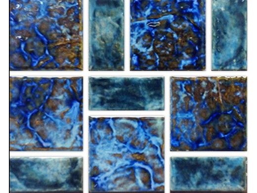 Fujiwa Tile Legacy Random Block Series | Blue Blend  | Legacy-96