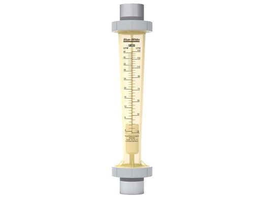 Blue White F-451 Series Flow Meter | In-Line Vertical Mount | PSI 150 2-20GPM | F-451002LHBPN