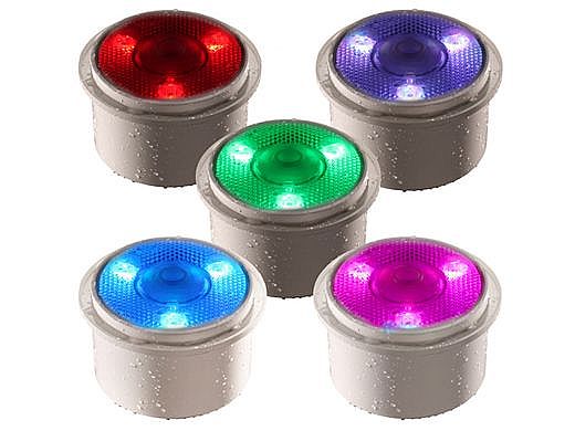 Pentair ColorCascade® LED Light Bubbler | 8-Colors 100' Cord | 580006
