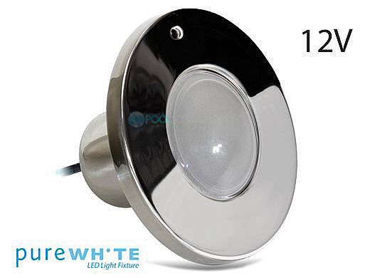 J&J Electronics PureWhite LED Spa Light | 12V Cool White Equivalent to 100W 150' Cord | LPL-S1W-12-150-P 21051