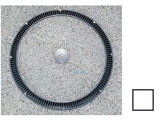 AquaStar 20" Full Circle Suction Outlet with Hydrostatic Valve and Collector Tube | White | FCHV101