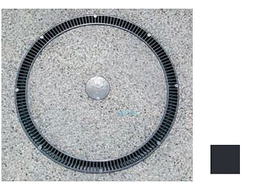 AquaStar 20" Full Circle Suction Outlet with Hydrostatic Valve and Collector Tube | Black | FCHV102