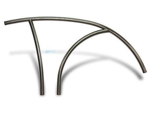 SR Smith Artisan Series Deck-Mounted Stair Rail Single | .065 Thickness 316L Stainless Steel Marine Grade 1.90" OD | ART-1004-MG