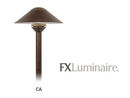 FX Luminaire CrescenteAlba 3LED Pathlight 18in Riser Antique Bronze | CA-3LED-RA18-AB