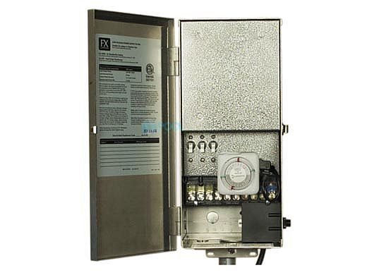 FX Luminaire | Potenzax 900W Transformer Flat Black Housing with PhotoCell & Timer | PX-900-TPC-FB