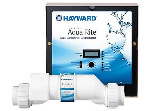 Hayward AquaRite Salt Generator Complete 40,000 Gallons | Power Center and Salt Cell Kit | W3AQR15