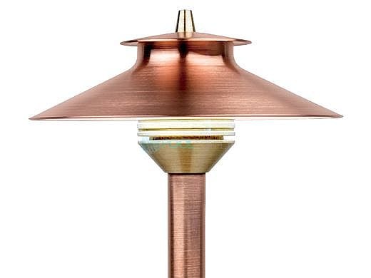 FX Luminaire DM 1 LED Path Light | Copper | 12" Riser | DM1LED12RCU KIT
