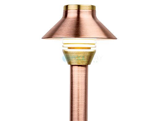 FX Luminaire HC 1 LED Path Light | Copper | 12" Riser | HC1LED12RCU KIT