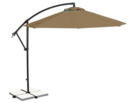 Santiago Cantilever Umbrella | 10ft Octagon | Stone Olefin | NU6400ST