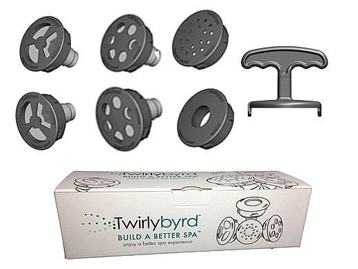 Twirlybyrd Spa Finishing Kit Black | TB-FIN6PKB