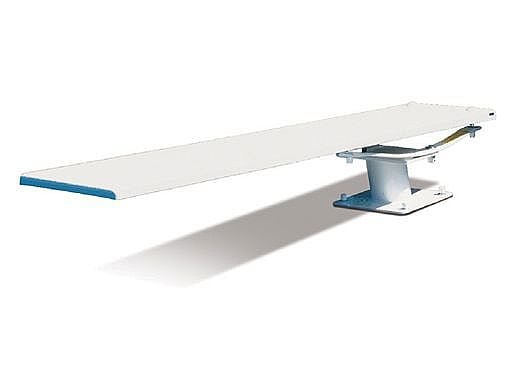 SR Smith Cantilever Jump Stand and Frontier III Board Complete | 6' Taupe with White Tread | 68-210-59610